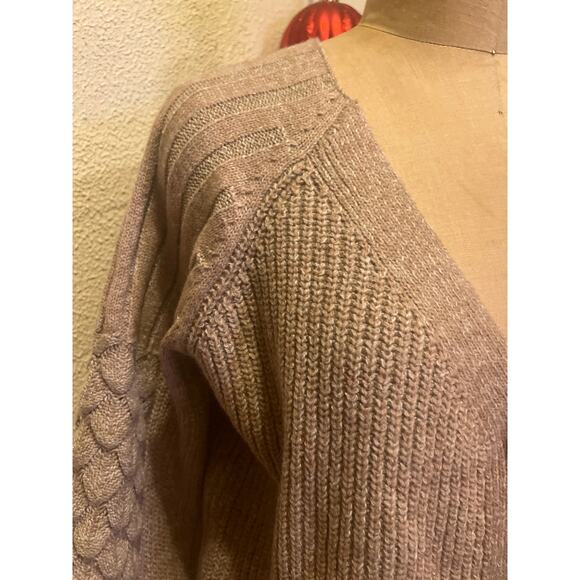 Simplee Boho Button Down V-Neck Raglan Sleeve Sweater Cardigan NWT Size S - Picture 4 of 12